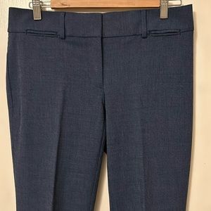 EUC Loft Marisa Fit Blue Linen Blend Trousers size 4